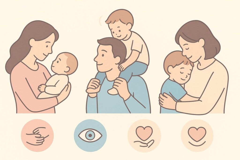 親子のスキンシップ