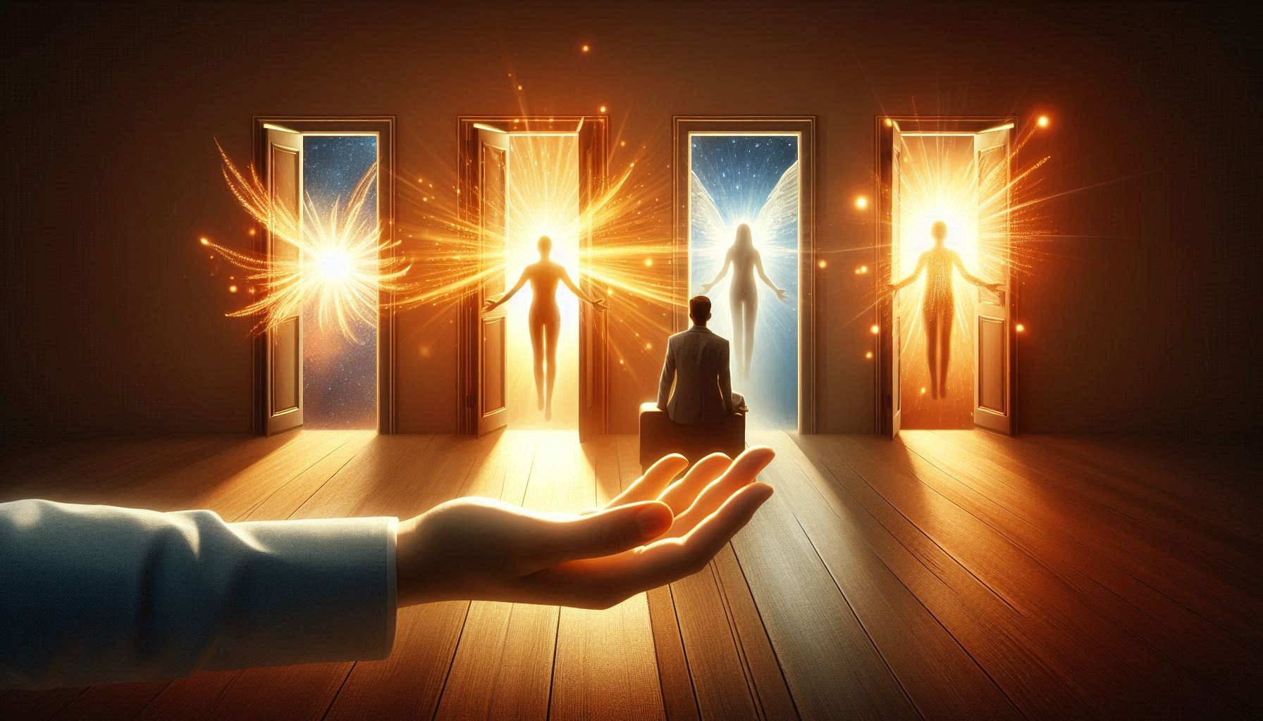 4つの光の扉から溢れる自由・喜び・自己実現